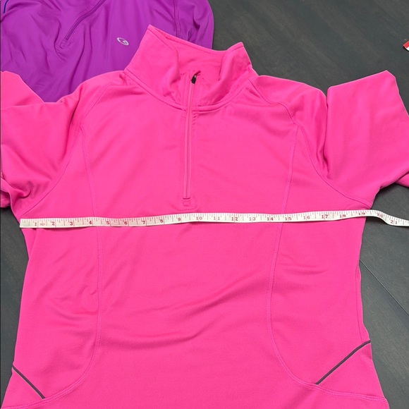 Champion C9 Quarter 1/4 Zip Run Athletic Tops Long Sleeve Set of 2 sz Large - Picture 10 of 16